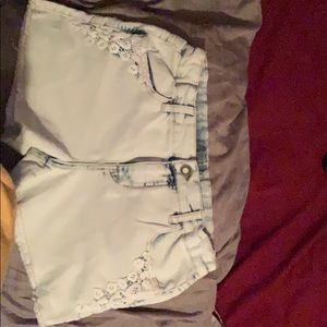 Juniors jean shorts.